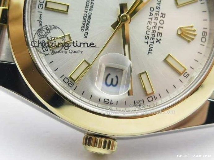 Best AAA Replica Sites On Dial Noob Silver Jubilee YG 126303 A 41mm Wrapped 1:1 Compact SS YG 3764 Bracelet Best Edition DateJust 0116